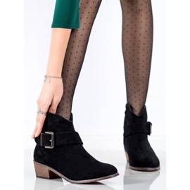 SHELOVET Cizme elegante cu cataramă negru 2