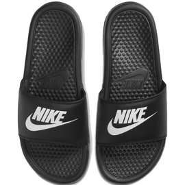 Pantofi de damă Nike Benassi Just Do It negri 343881 015 negru 1