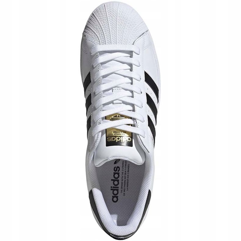 Pantofi bărbați Adidas Superstar albi EG4958 negru 1