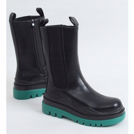 Cizme de motocicletă negre YK05 NEGRU / VERDE 1 Cizme de motocicletă negre YK05 NEGRU / VERDE 1