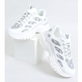 Încălțăminte sport de damă albă VL123 Albă gri 1