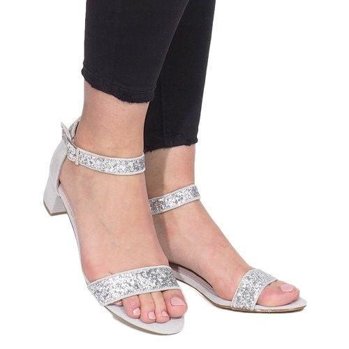 Sandale pe postul Montana argint gri 2