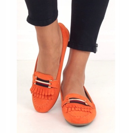 Mocasini dama portocalii 88-381 Orange portocale 1