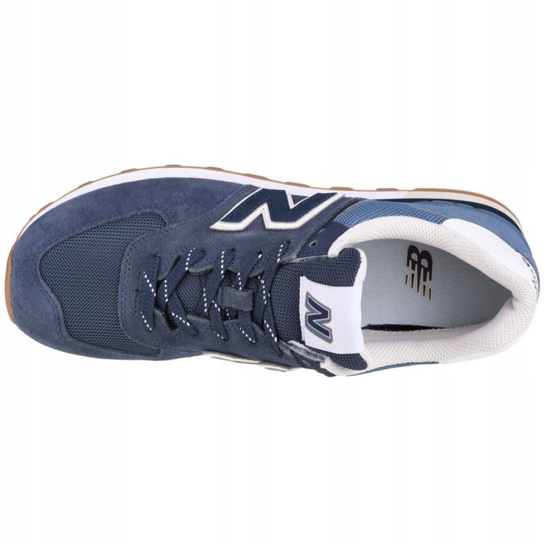 Pantofi New Balance U ML574GRE alb albastru marin albastru 2