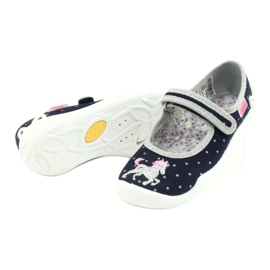 Încălțăminte pentru copii Befado 114X414 albastru marin gri 4