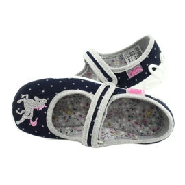 Încălțăminte pentru copii Befado 114X414 albastru marin gri 5