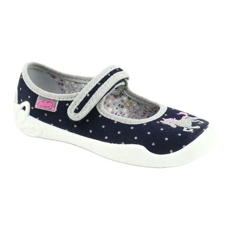 Încălțăminte pentru copii Befado 114X414 albastru marin gri 1
