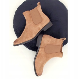 Cizme Chelsea bej pentru femei 8310 Kaki 1