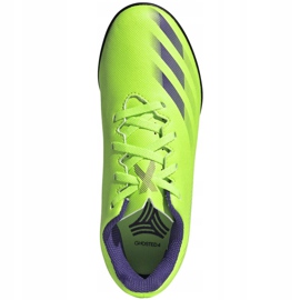 Ghete de fotbal Adidas X Ghosted.4 Tf Jr EG8229 verde verde 1 Ghete de fotbal Adidas X Ghosted.4 Tf Jr EG8229 verde verde 1