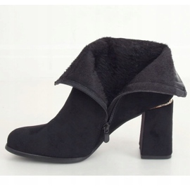 Cizme negre cu toc înalt 6053 Negru 1 Cizme negre cu toc înalt 6053 Negru 1