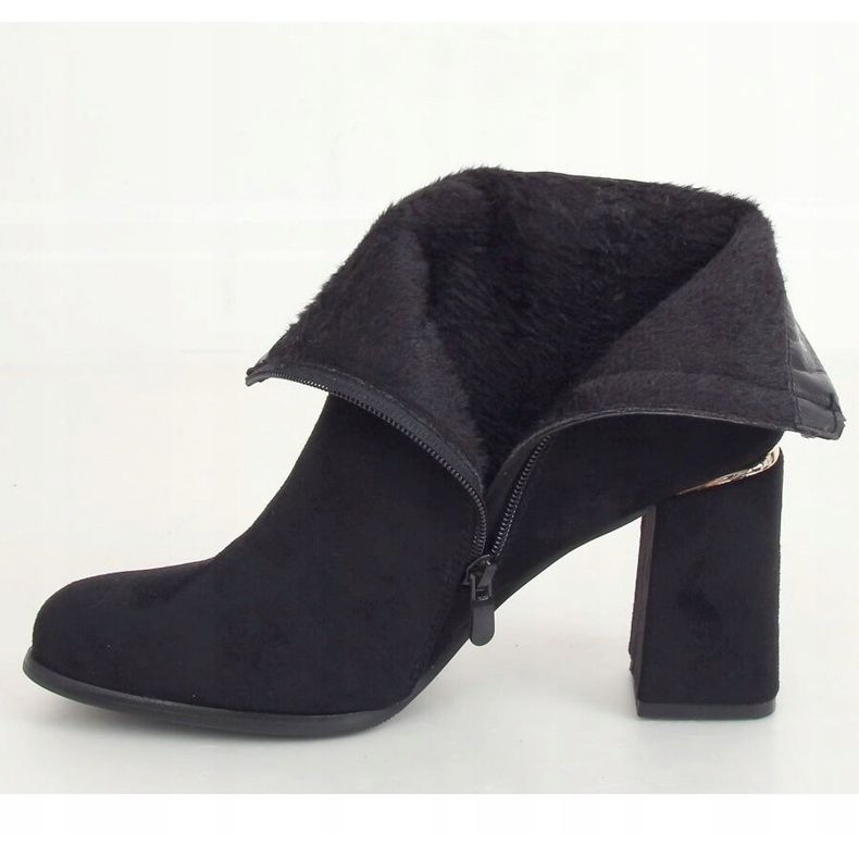 Cizme negre cu toc înalt 6053 Negru 1 Cizme negre cu toc înalt 6053 Negru 1