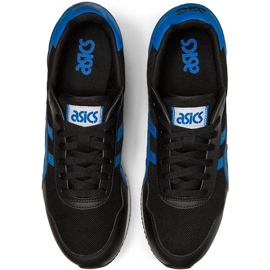 Pantofi bărbați Asics Tiger Runner negru și albastru 1191A207 004 multicolor 1