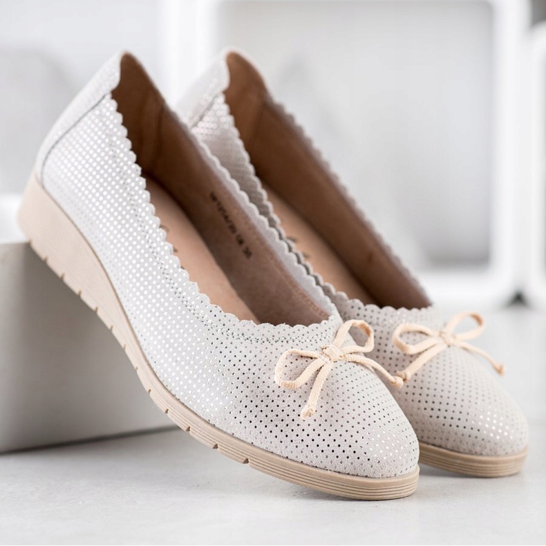 Filippo Elegante balerini din piele multicolor 2