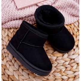 BUGO Cizme de zăpadă pentru copii, negre calzi, Gooby negru 2