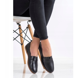 Slipon din piele VINCEZA negru 2