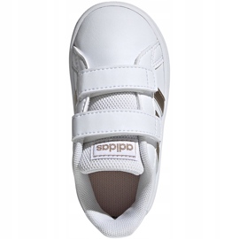 Pantofi copii Adidas Grand Court I albi și aurii EF0116 de aur 1