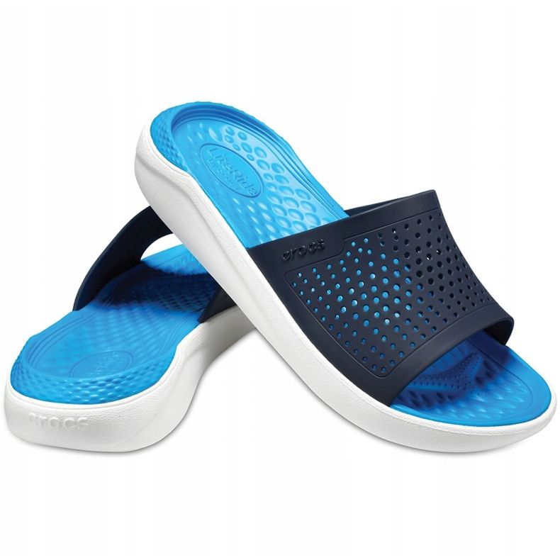 Crocs Literide Slide bleumarin-alb 205 183 462 albastru marin 1