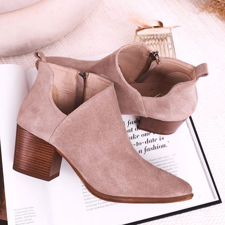 Nicole Cizme de damă cu piele decapată din piele de căprioară Cappuccino Lawrence maro multicolor 2