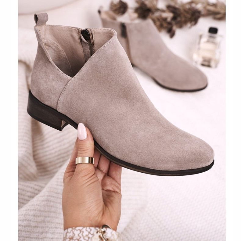 Nicole Ghete de damă cu capuccino din piele de căprioară din piele de căprioară Clarence maro multicolor 1 Nicole Ghete de damă cu capuccino din piele de căprioară din piele de căprioară Clarence maro multicolor 1