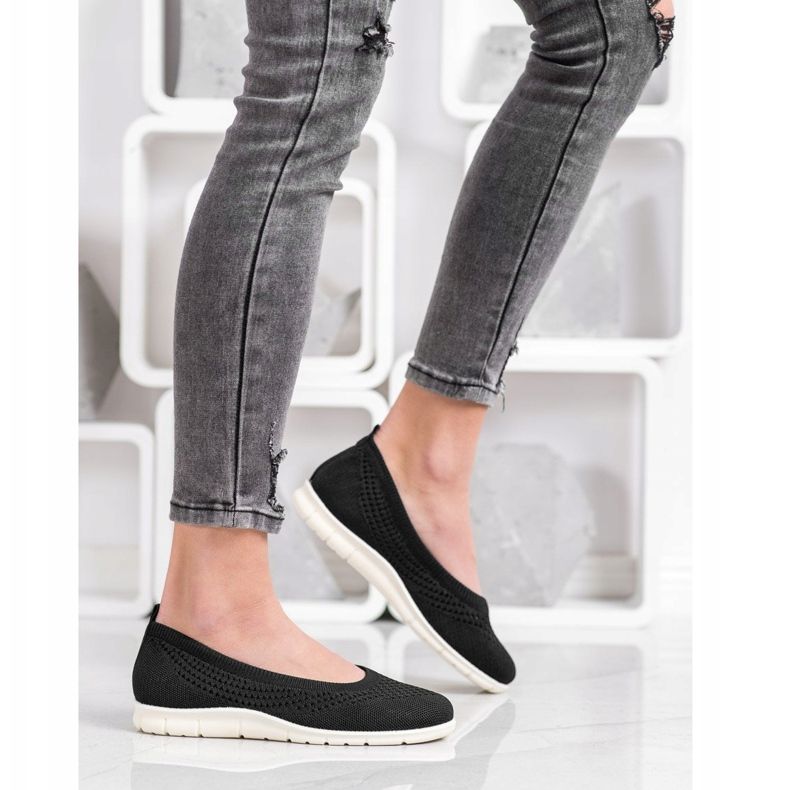 Goodin Slipons ajurati negru 1