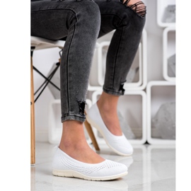 Goodin Slipons ajurati alb 1