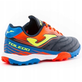 Ghete de fotbal Joma Toledo Tf Jr TOJW.2003.TF albastru marin, portocaliu, albastru albastru marin 2