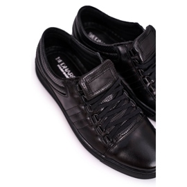 Bednarek Polish Shoes Adidași pentru bărbați din piele pentru bărbați Bednarek Black negru 1