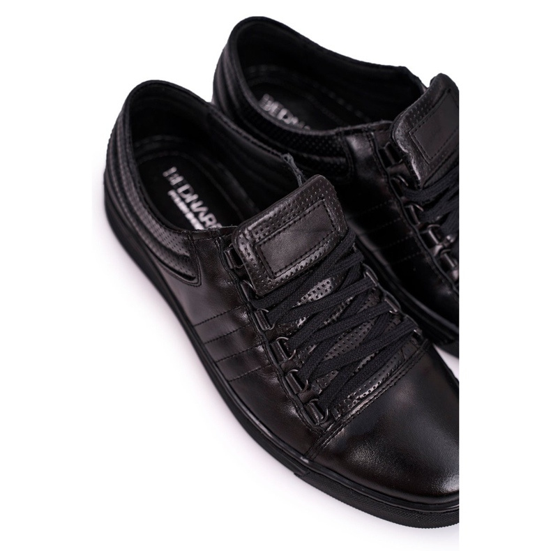 Bednarek Polish Shoes Adidași pentru bărbați din piele pentru bărbați Bednarek Black negru 1