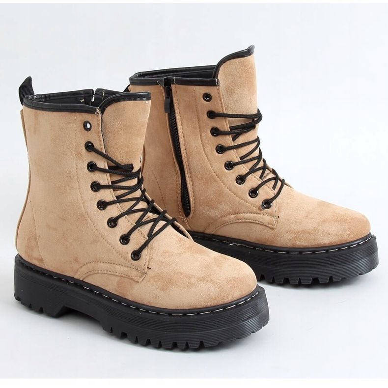 Muncitori pe o talpă groasă LKS3 Kaki bej 1