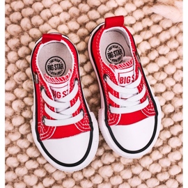 Adidași mici clasici pentru copii Big Star HH374196 Roșu roşu 2