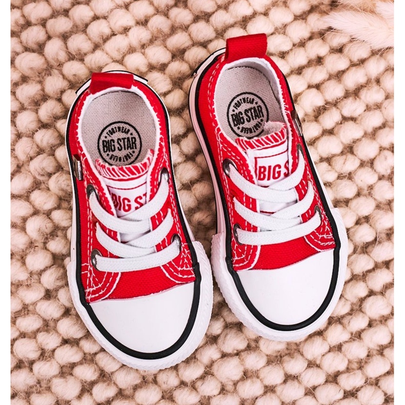 Adidași mici clasici pentru copii Big Star HH374196 Roșu roşu 2