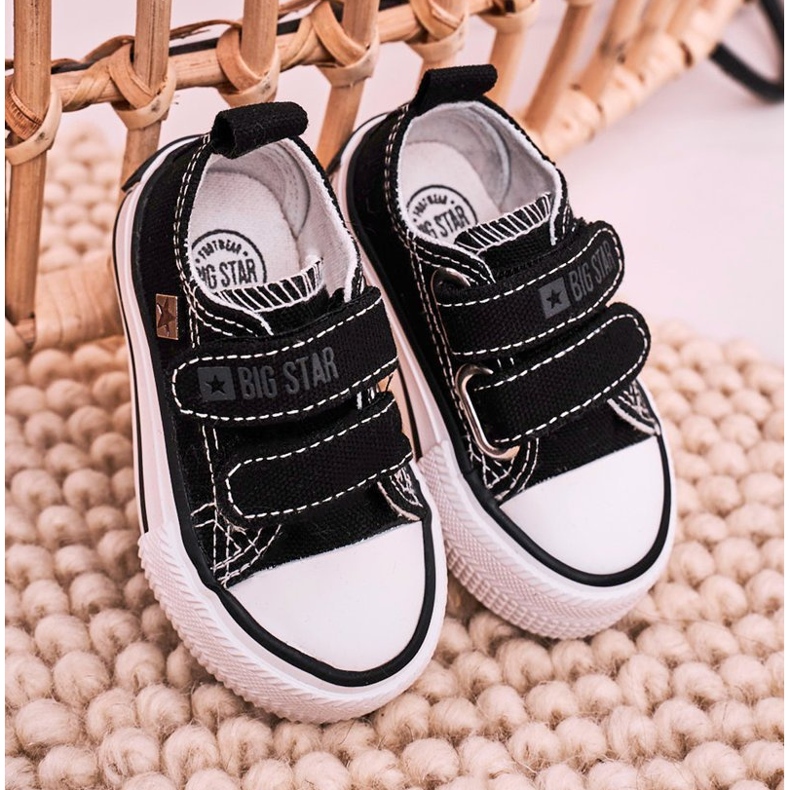 Adidași mici pentru copii cu velcro Big Star HH374200 negru 1