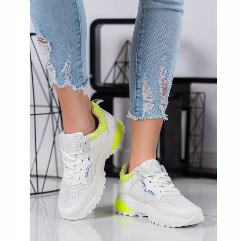 SHELOVET Adidași cu inserții galbene 1