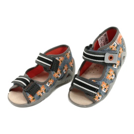 Pantofi pentru copii Befado galbeni 350P016 portocale gri 3