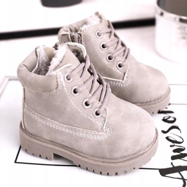 FRROCK Cizme pentru copii călduroși, gri Dexter 1