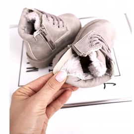 FRROCK Cizme pentru copii călduroși, gri Dexter 2