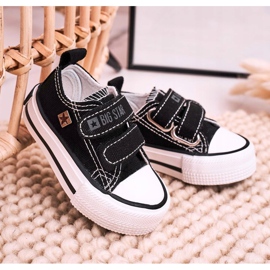 Adidași mici pentru copii cu velcro Big Star HH374096 negru 1