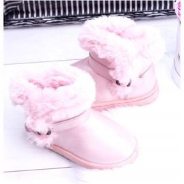 BUGO Cizme de zăpadă pentru copii calde, cu blana roz JellyBeans 3 BUGO Cizme de zăpadă pentru copii calde, cu blana roz JellyBeans 3