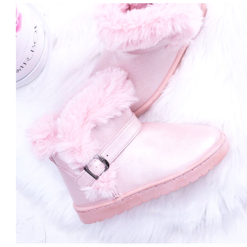 BUGO Cizme de zăpadă pentru copii calde, cu blana roz JellyBeans 1 BUGO Cizme de zăpadă pentru copii calde, cu blana roz JellyBeans 1