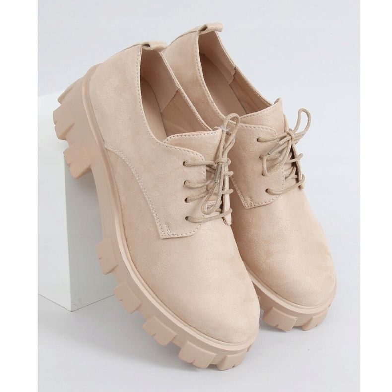 Mocasini cu talpă înaltă NC1120 Bej 1