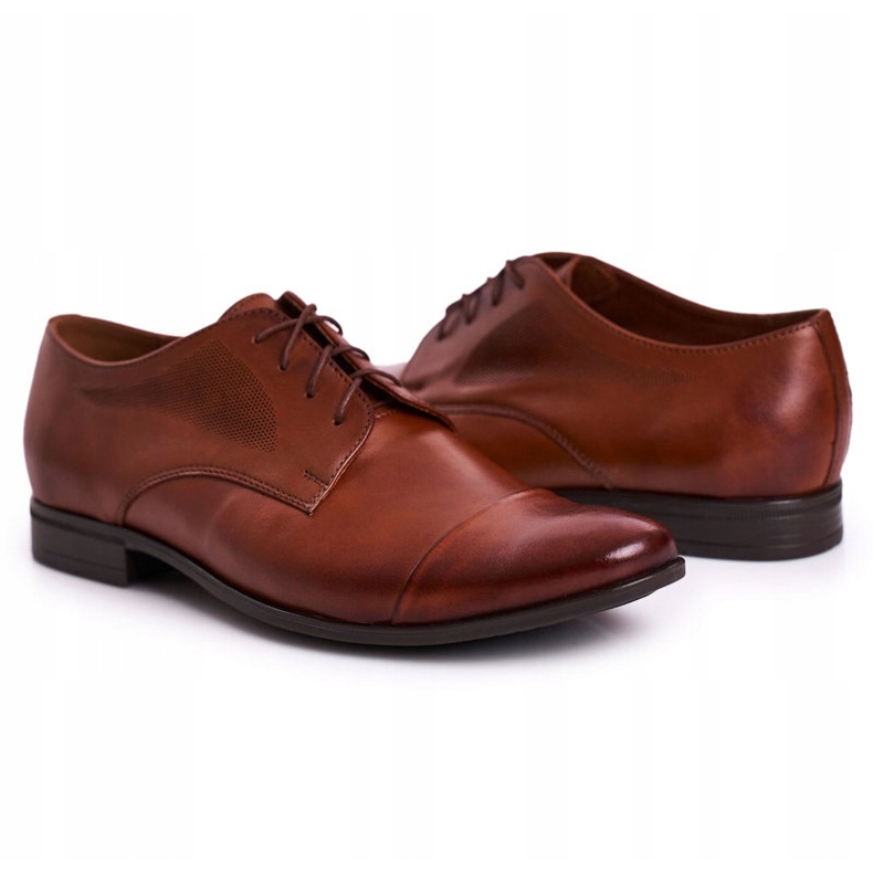 Bednarek Polish Shoes Papuci bărbați Bednarek din piele maro 3