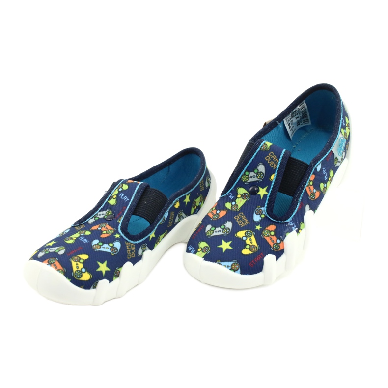 Încălțăminte pentru copii Befado 290X215 albastru marin albastru gri galben 2