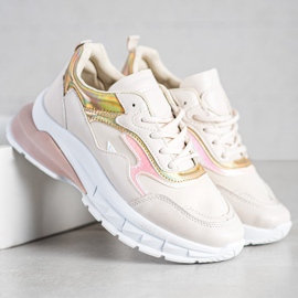 Sweet Shoes Adidași eleganți bej 2