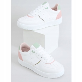 Încălțăminte de sport albă pentru femei BL218P Roz 1