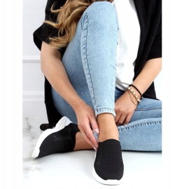 Pantofi sport negri cu șosete 9862 Negru 1 Pantofi sport negri cu șosete 9862 Negru 1