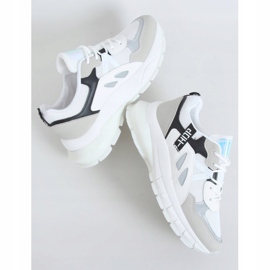 Încălțăminte de sport albă pentru femei B0-553 ALB / NEGRU multicolor 1