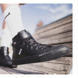 Adidași înalte pentru bărbați Big Star Black Y174020 negru 1