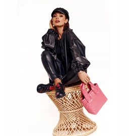 Adidași din piele pentru femei Big Star EE274303 Negru 1