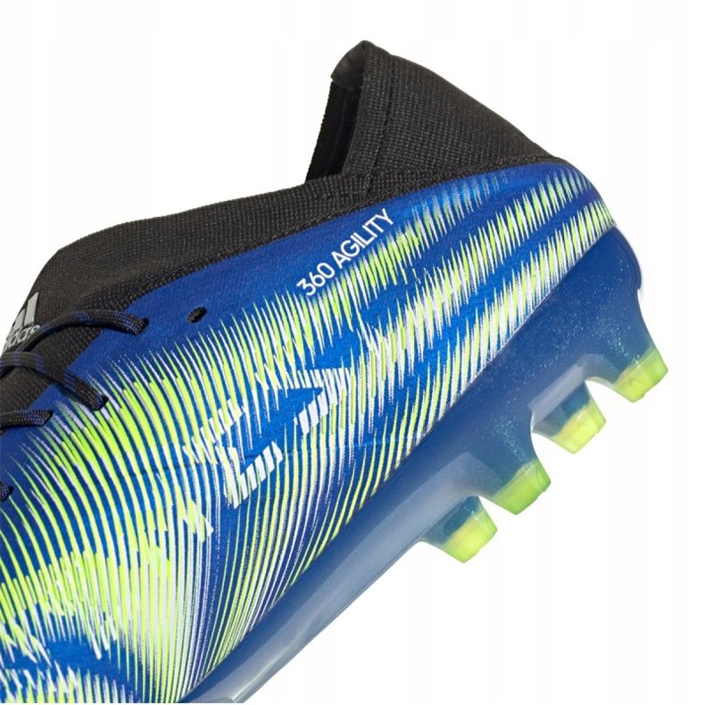 Ghete de fotbal Adidas Nemeziz.1 Ag M FW7325 multicolor albastru 2
