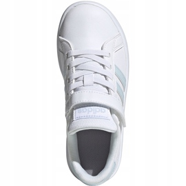 Încălțăminte pentru copii Adidas Grand Court C alb și albastru EG6738 1
